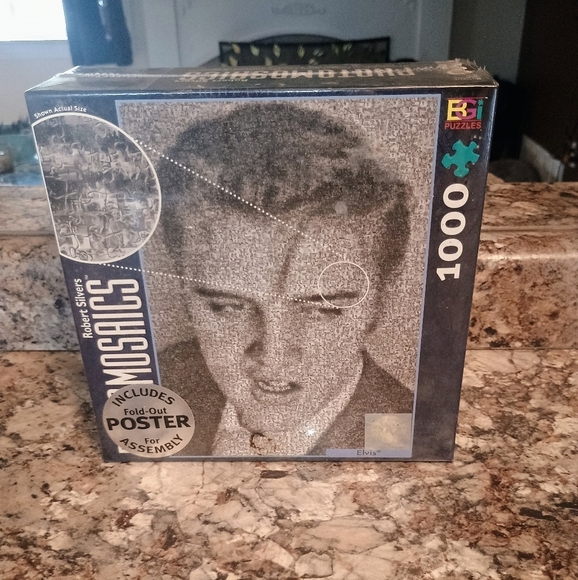 Photomosaics 1000 Piece Elvis Puzzle By Robert Silvers. New Inbox - Picture 1 of 5